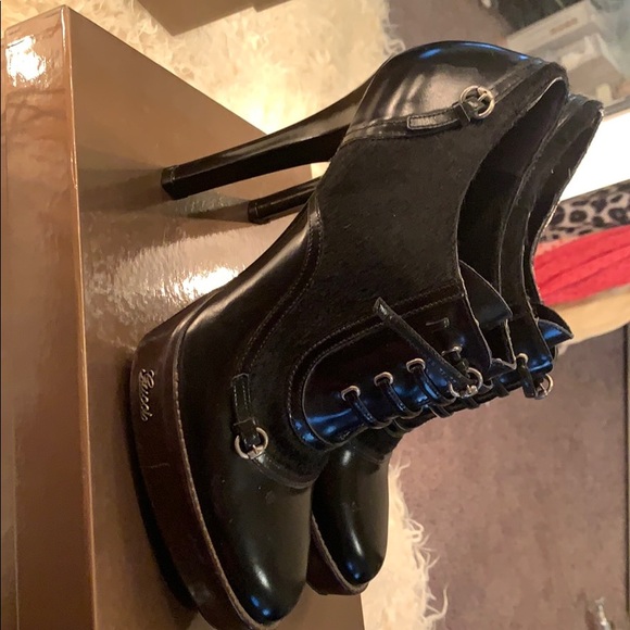 Gucci booties 10B with pony hair w/ original box. - Picture 4 of 6